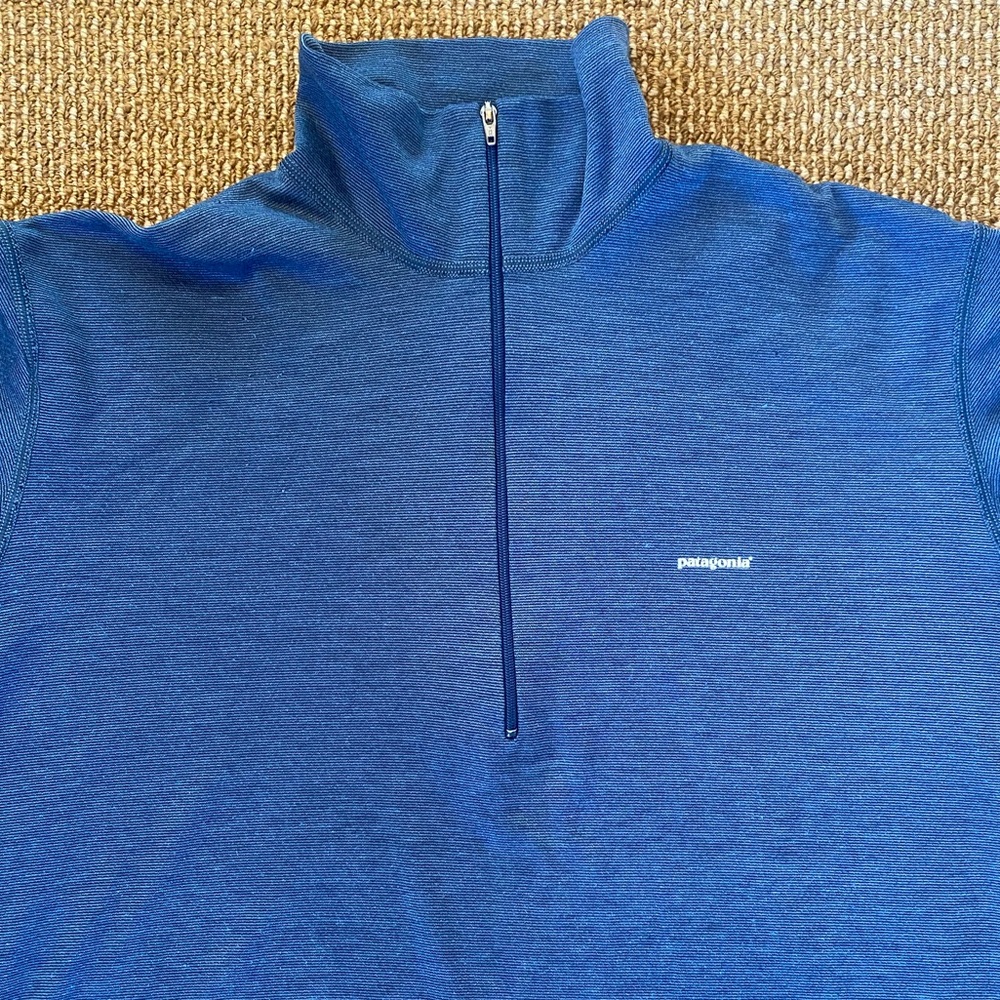 Patagonia / Capeline Zip-Neck Pullover / Blue / Medium - Picture 2 of 7